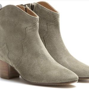 Isabel Marant Taupe Dicker Boots